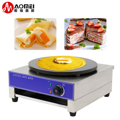 Commerciële snackmachine 3000 LPG gas enkelkop crepe pannenkoekmaker voor restaurant