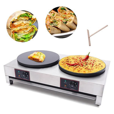 Professionele niet-klevende gas crepe maker voor snelle en consistente crepe maken