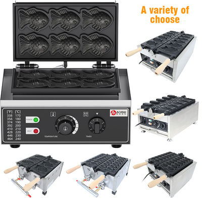 220V visvormige wafelmachine voor snackliefhebbers