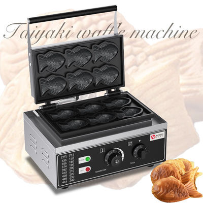 385*275*230mm Commerciële 6pcs Mini Fish Shape Waffle Maker Goldfish Taiyaki Machine