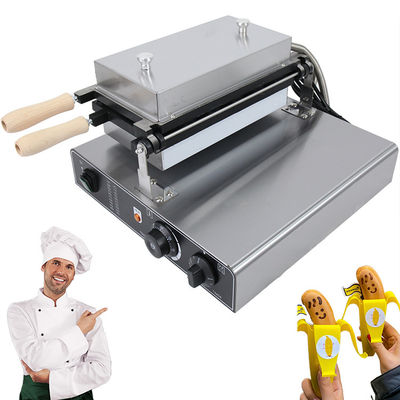 1800W elektrische bananenwafelmachine Nonstick 5pcs wafelmachine 510*400*190mm