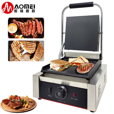 Elektrische Grill Panini Grill Sandwich Maker Contact Grill Machine 1800W Makkelijk schoon te maken