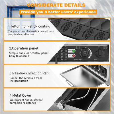 AM-W5E Machine voor het maken van waffels met een hoge productiviteit