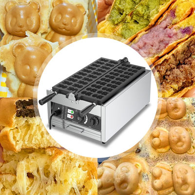 Animal Shape Snacks Waffle Maker met anti-stick coated plaat en verstelbare vermogen 3000W