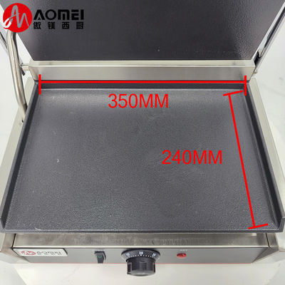 Commerciële elektrische Panini contactgrill Press Plate Grill voor perfecte Paninis