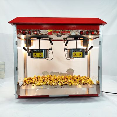 860*420*740mm Elektrische Big Double Pot Popcorn Machine voor Snack Food Processing Line