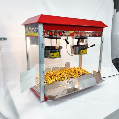 860*420*740mm Elektrische Big Double Pot Popcorn Machine voor Snack Food Processing Line