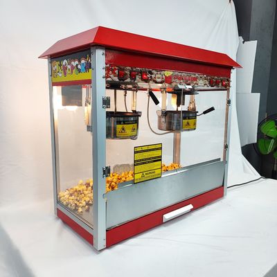 860*420*740mm Elektrische Big Double Pot Popcorn Machine voor Snack Food Processing Line