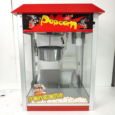 Rode industriële commerciële popcornmachine voor bioscoop Elektrische automatische popcornmaker