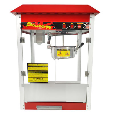 Rode industriële commerciële popcornmachine voor bioscoop Elektrische automatische popcornmaker