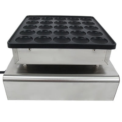 850w Waffelmachine van roestvrij staal Mini Pancake Machine 25 Ronde snackmachine