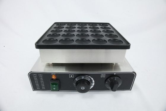 850w Waffelmachine van roestvrij staal Mini Pancake Machine 25 Ronde snackmachine
