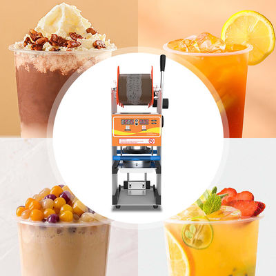 Bubble Tea Cup Sealer Verpakkingsmachine 205*265*490mm Cup Sealing Machine Capaciteit 1 kop