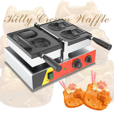 Temperatuurbereik van 50-300C Kattenvormige Hello Kitty Taiyaki Waffelmachine voor thuis