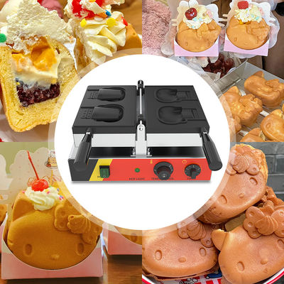 Temperatuurbereik van 50-300C Kattenvormige Hello Kitty Taiyaki Waffelmachine voor thuis