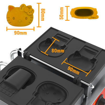 Temperatuurbereik van 50-300C Kattenvormige Hello Kitty Taiyaki Waffelmachine voor thuis