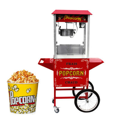 110-240V/50-60HZ Gezond voedsel SS materiaal commerciële popcornmachine met mand