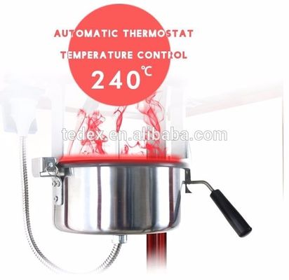 110-240V/50-60HZ Gezond voedsel SS materiaal commerciële popcornmachine met mand