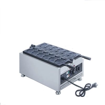 Koreaanse vistaart Commerciële elektrische Taiyaki wafelmaker met 18 kg roestvrij staal